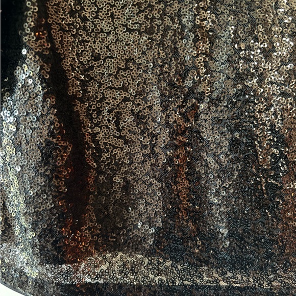 H&M Black Sequin Crop Top T-Shirt, Party Top - Picture 3 of 6